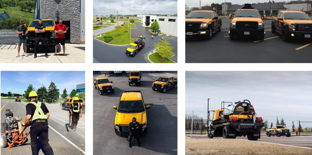 Black And Yellow Pavement Inc Collage v2
