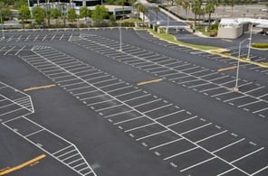 Sealcoated and Line Striped Parking Lot